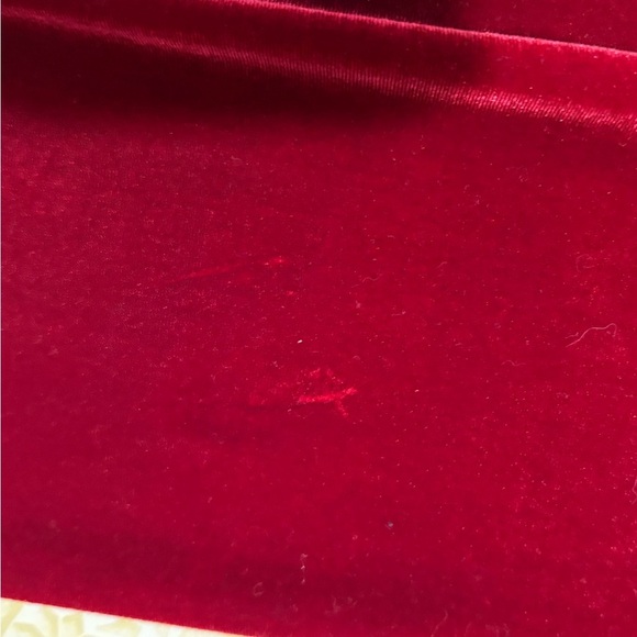 Vintage Saks Fifth Avenue Red Velvet Button Down Shirt - Picture 8 of 11